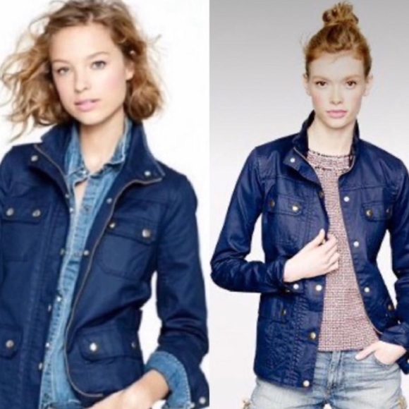 JCrew ๐ต Downtown Field Jacket in Navy (VG condition) - Picture 2 of 8